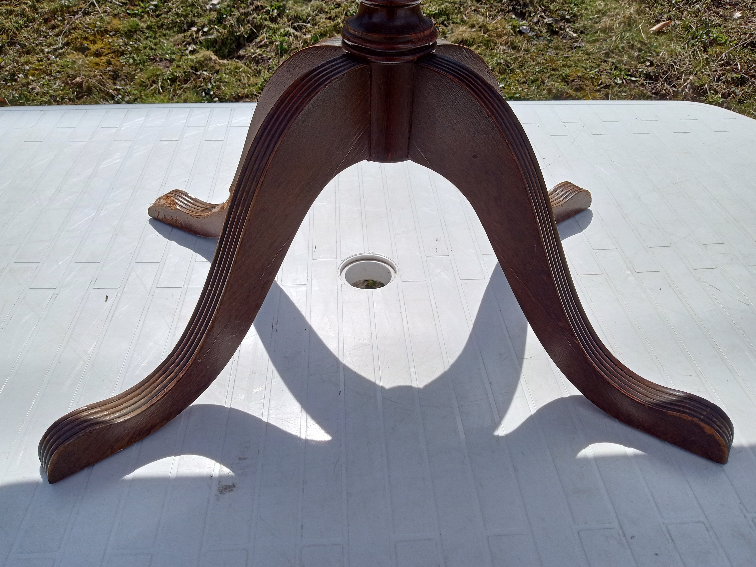 FERGUSON Bros Hoboken Nj Antique Mahogany Wood Style Square