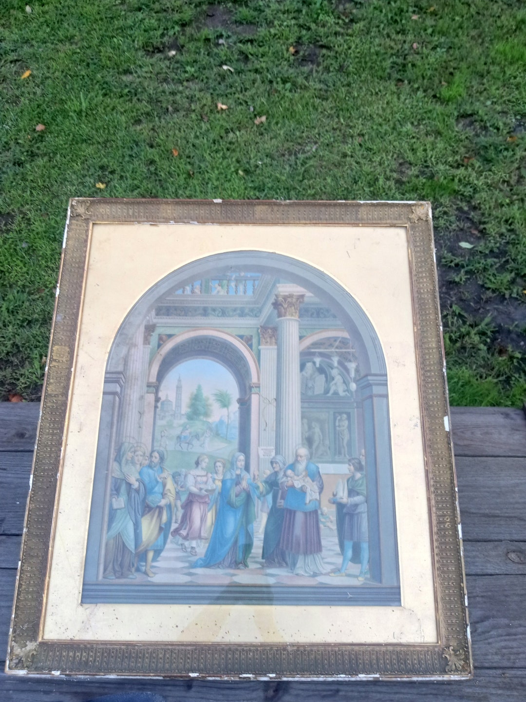 BERNARDINO LUINI Circumcision of JESUS in the Temple Antique 30's Art ...