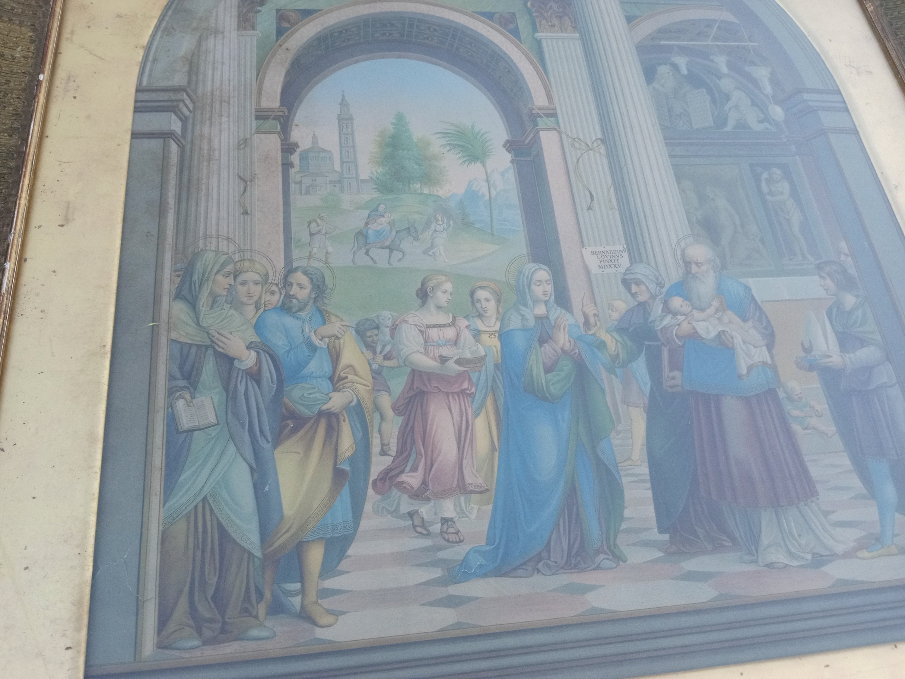 BERNARDINO LUINI Circumcision of JESUS in the Temple Antique 30's Art ...