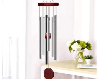 Personalized WINDCHIMES Wind Chime Memorial Sympathy Home Garden Housewarming Birthday Gift for Her Mom Wedding Anniversary Custom Engraved