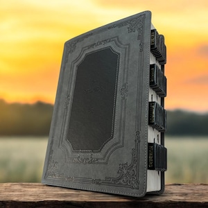 Personalized Black KJV TABBED BIBLE with Tabs Christian Birthday Gift for Him Her Wedding Graduation Custom Engraved Pastor Baptism