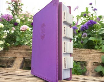 Personalized Tabbed Pink NIV BIBLE with Tabs Christian Birthday Gift for Her Mom Women Wedding Graduation Pastor Custom Engraved
