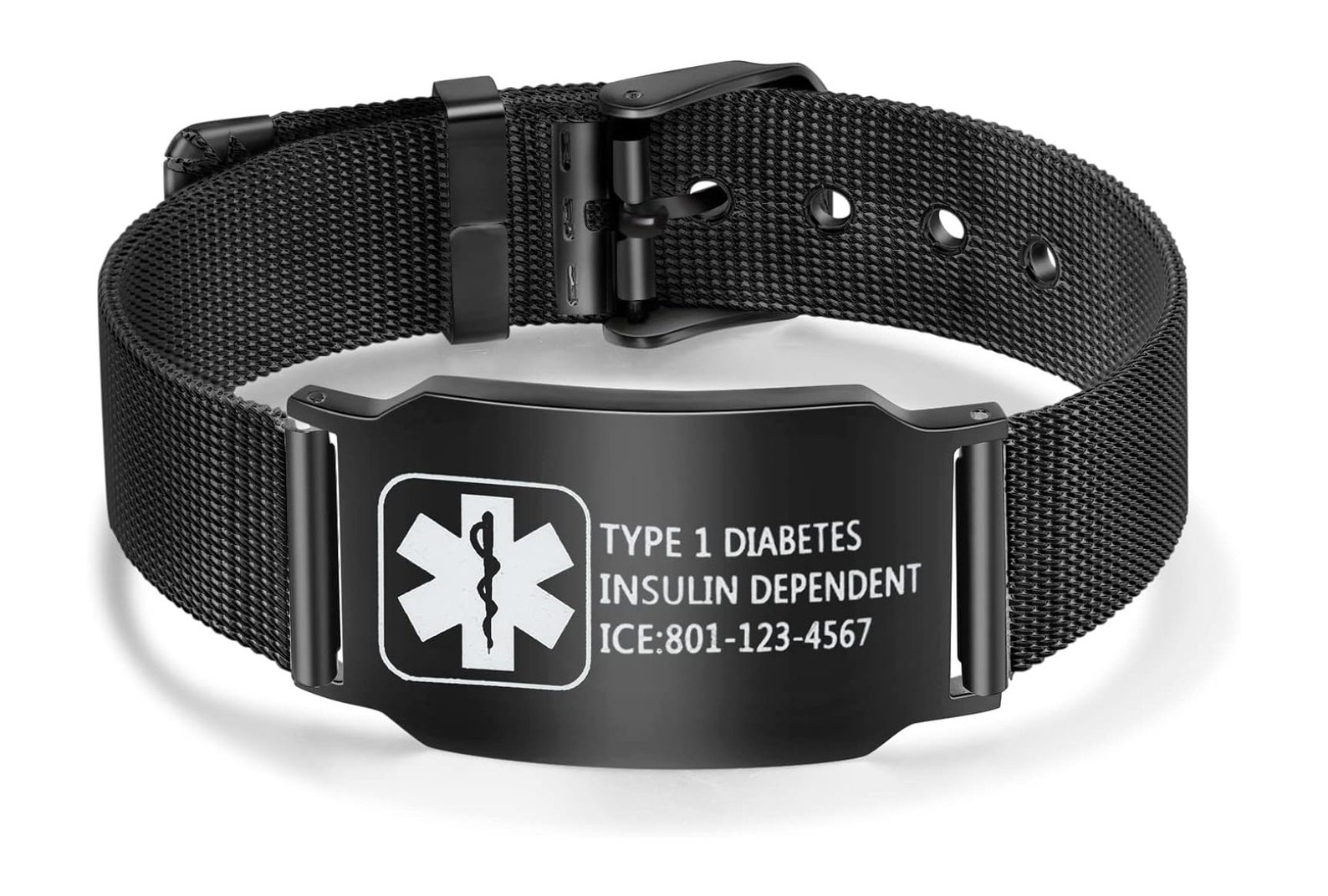 Personalized MEDICAL ALERT BRACELET Emergency Contact Life Id Bracelets ...