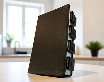 Personalized Tabbed Black NIV LEATHER BIBLE with Tabs Christian Birthday Gift for Him Her Wedding Graduation Custom Engraved Pastor