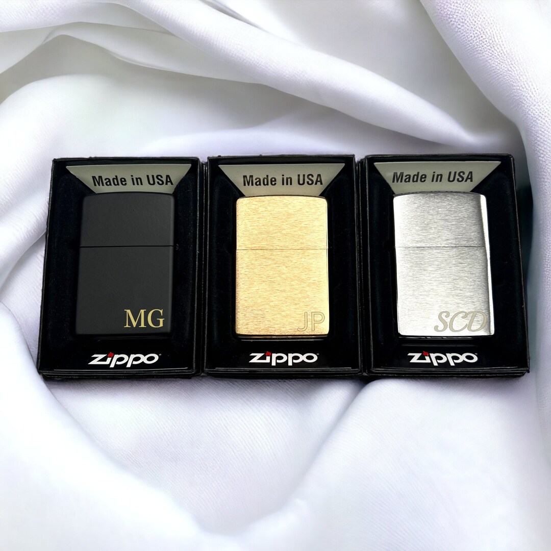 Personalized ZIPPO Lighter Custom Engraved Lighters Groomsmen Gifts for