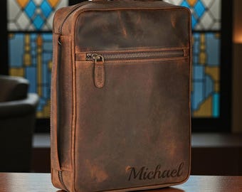 Personalized Leather BIBLE COVER Case Holder Christian Birthday Gift for Him Dad Men Her Mom Wedding Graduation Custom Engraved Fathers Day