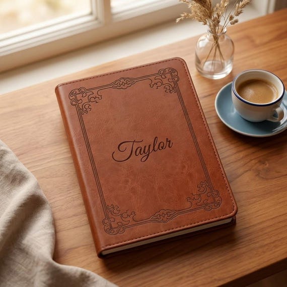 Personalized Leather KINDLE Case Cover Stand Book Lover Birthday Gift for Him Her Mom Dad Men Women (7"/ 6.8" Kindle Paperwhite & Colorsoft)
