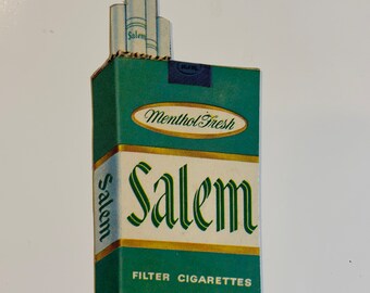 Vintage Handmade Salem Cigarettes Fridge Magnet