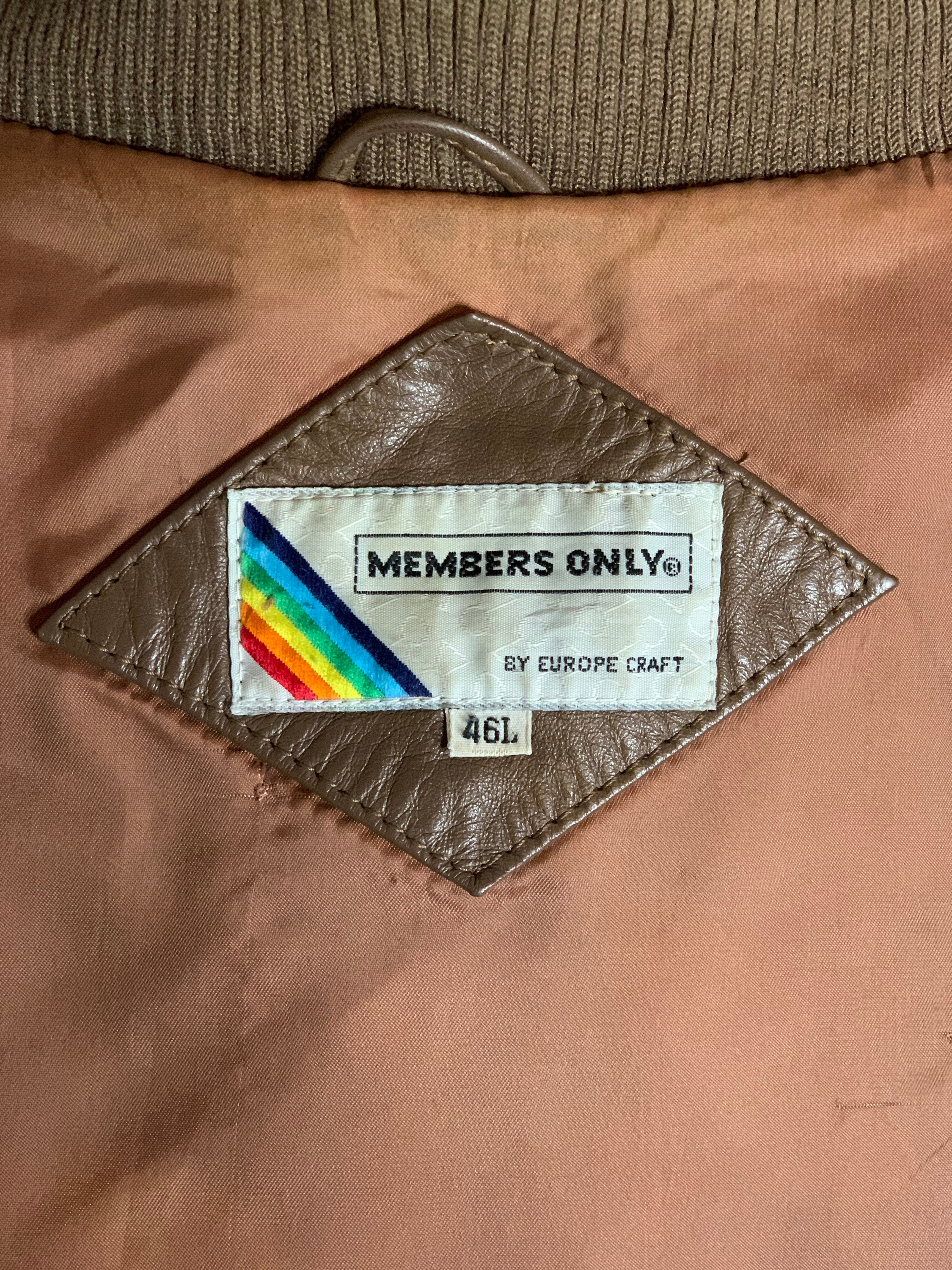 Members Only Vintage 80's Europe Craft Rainbow Tag Jacket Dark Purple –  thefuzzyfelt