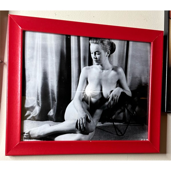 Classic Pinup Photography Print Nude Model Man Cave Decor