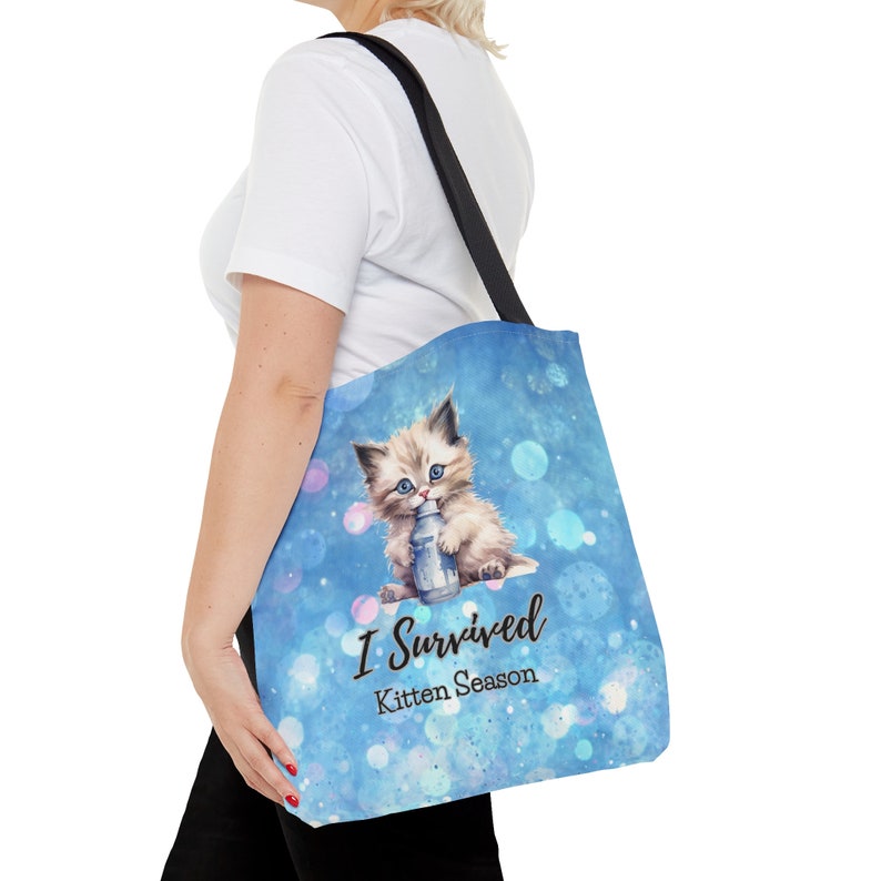 Tote Bag Bottle Baby Kittens Neonatal Kittens Orphan Etsy