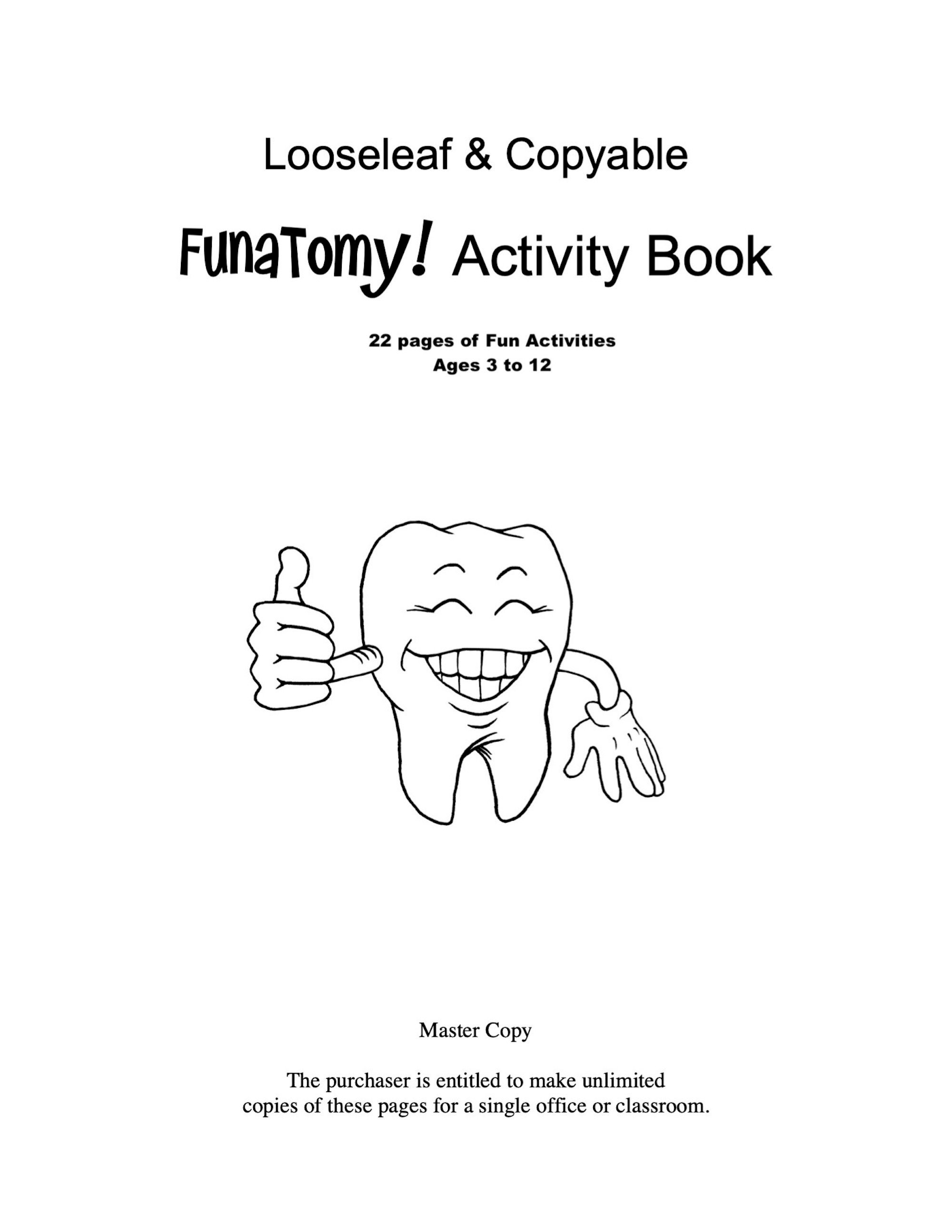 Dental Health Coloring and Activity Book - Etsy