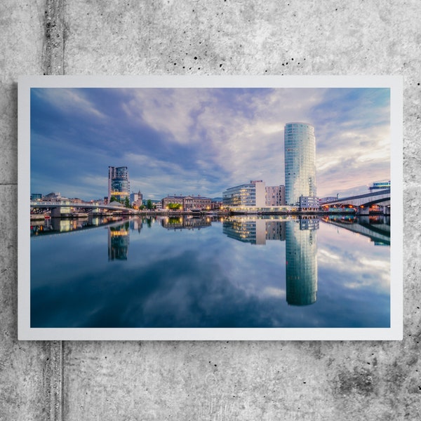 Stormy Belfast Skyline, Titanic Quarter, Northern Ireland, Irish, Cityscape, Landscape Photography, Fine Art Print, Giclée Print, Wall Art