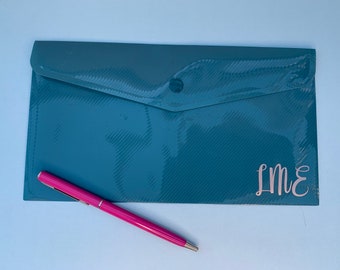 Personalised travel wallet, personalised initial wallet, monogrammed wallet