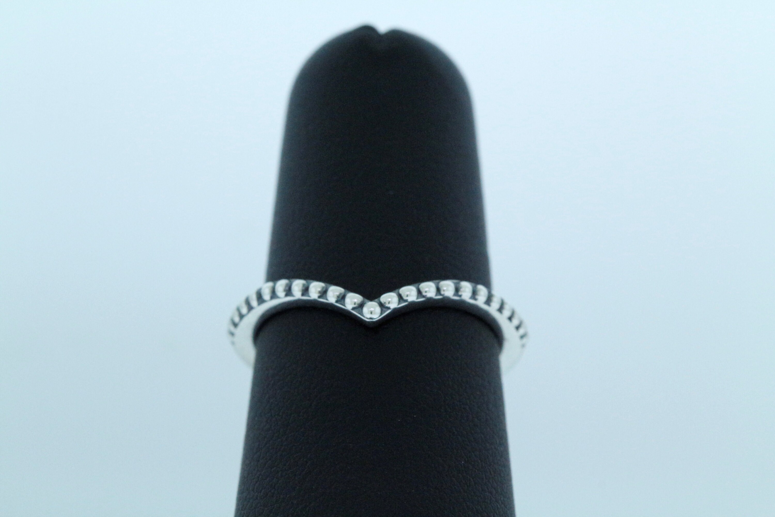 Pandora Sterling Silver Beaded Wishbone Ring - Etsy
