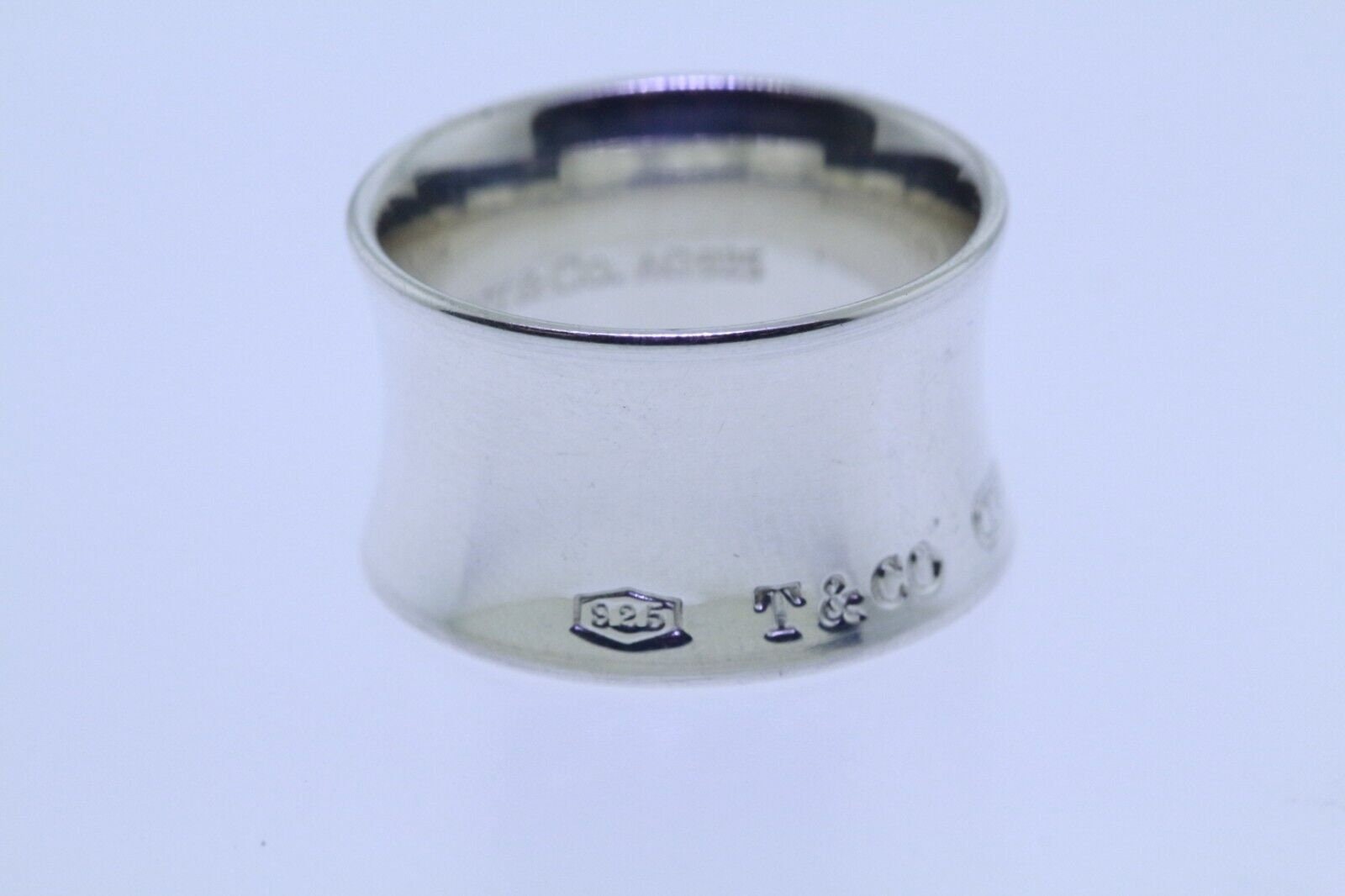 【Tiffany&Co】1837コレクション☆Sterling silver Wide リング Tiffany & Co Sterling Silver 1837 Wide Concave Band Size 6