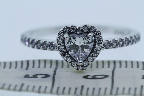 Pandora elevated heart ring cheap cz sterling silver