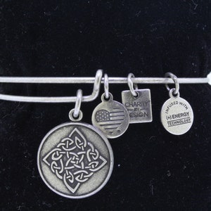 Alex and Ani Celtic Knot Silver Bracelet- 7.5"