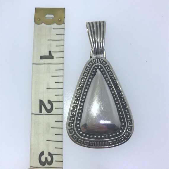 Large Sterling Silver Triangle Pendant - image 3