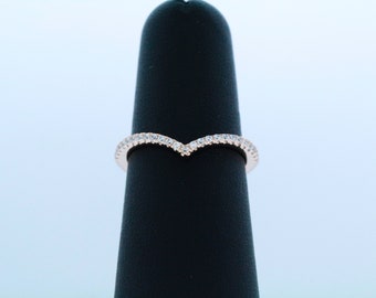 Buy Pandora Rose Gold Plated Sparkling Wishbone Ring Online in