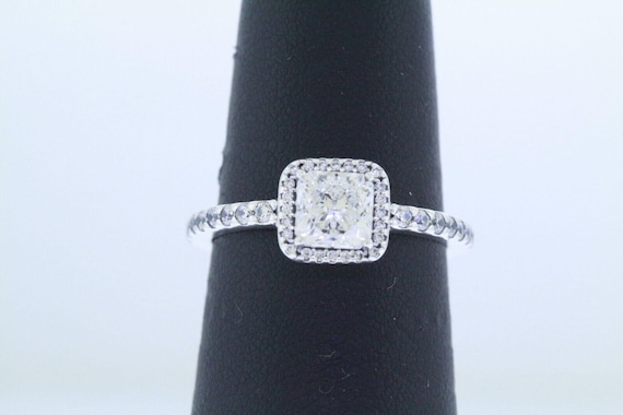 Pandora ALE Sterling Silver 925 Square Cz Sparkle Halo Ring