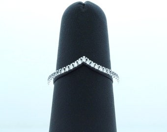 Pandora Sterling Silver Sparkling Wishbone Ring