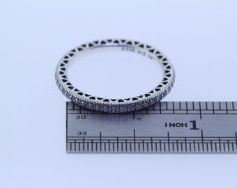 Pandora Sparkle & Hearts Ring #190963CZ Authentic - Etsy