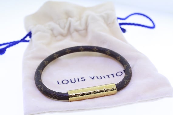 LOUIS VUITTON Bracelet Say Yes Size 17 Orange M6758 Monogram