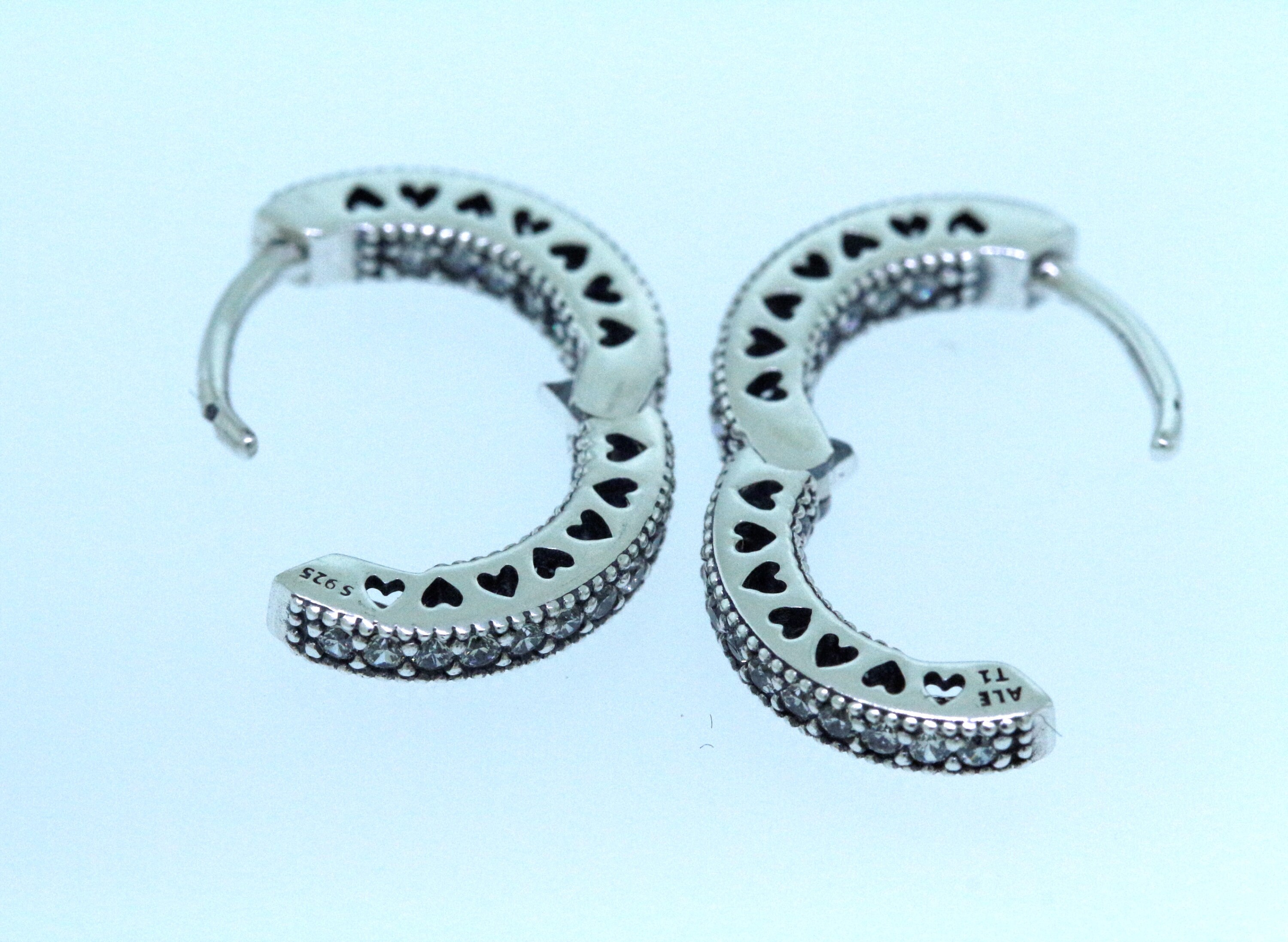 ピアス STONEHENgE silver heart earrings StoneHenge Silver Heart Earrings H0155 Silver 925 Cubic