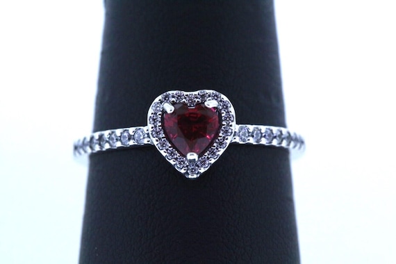 Pandora Elevated Red Heart Ring – Elisa Ilana