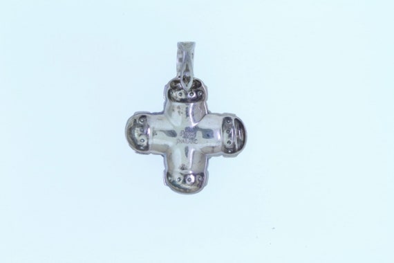 Sterling Silver, Marcasite & Cubic Zirconia Cross… - image 5
