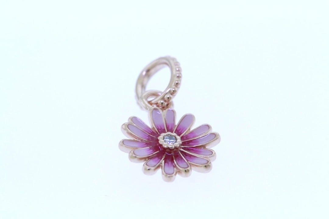 PANDORA Pink Daisy Flower Dangle Charm 788771C01 - Etsy