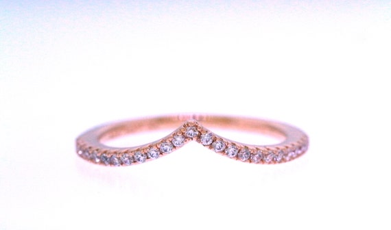 Sparkling Wishbone Ring