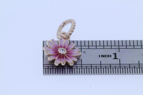 PANDORA Pink Daisy Flower Dangle Charm 788771C01 - Etsy