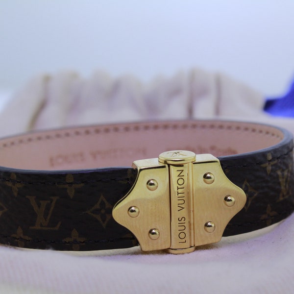 Louis Vuitton Authentic Nano Monogram Bracelet- 6"