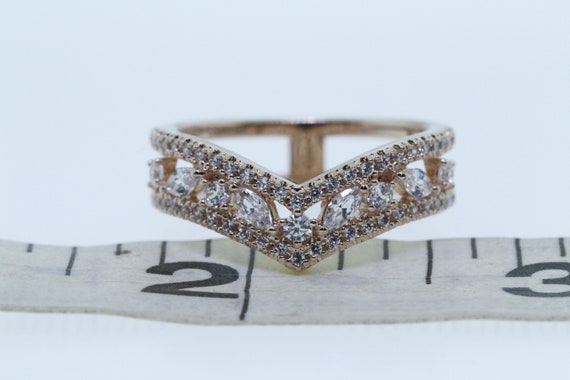 Pandora Sparkling Marquise Double Wishbone Ring Etsy