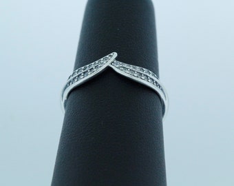 Pandora Sterling Silver Sparkling Leaves Ring Canada