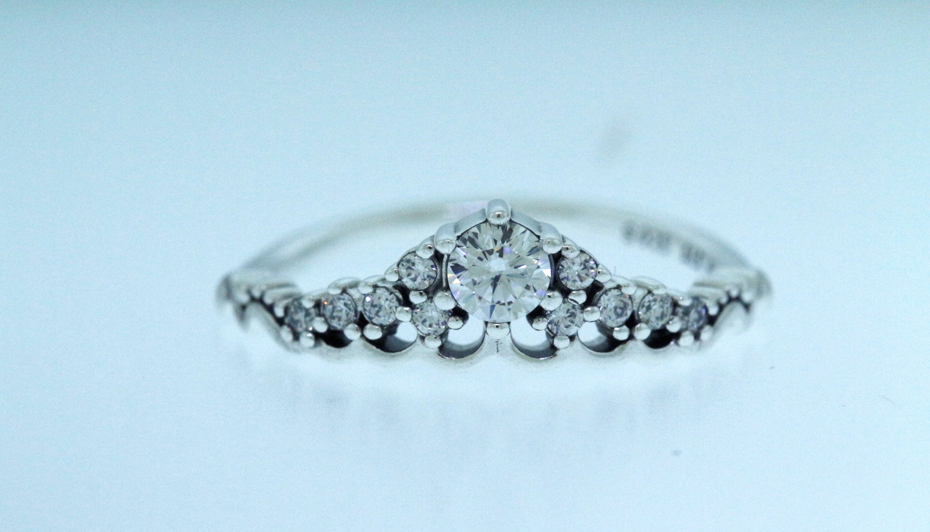 Pandora fairytale 2024 tiara wishbone ring