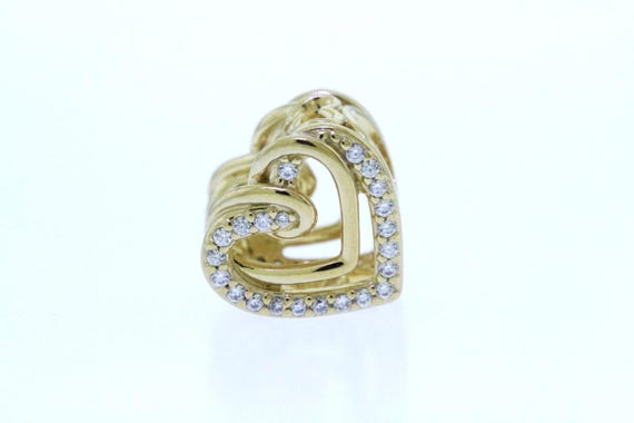 アクセサリー PANDORA Sparkling Entwined Hearts Charm Pandora Sparkling Entwined Hearts Charm - Etsy Canada