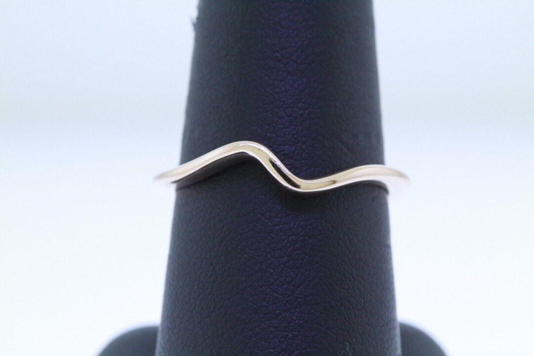 Anillo Pandora con ondas pulidas, chapado en oro rosa México