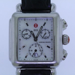 Michele Deco Stainless Steel watch Chronograph 71-600 DC 00834