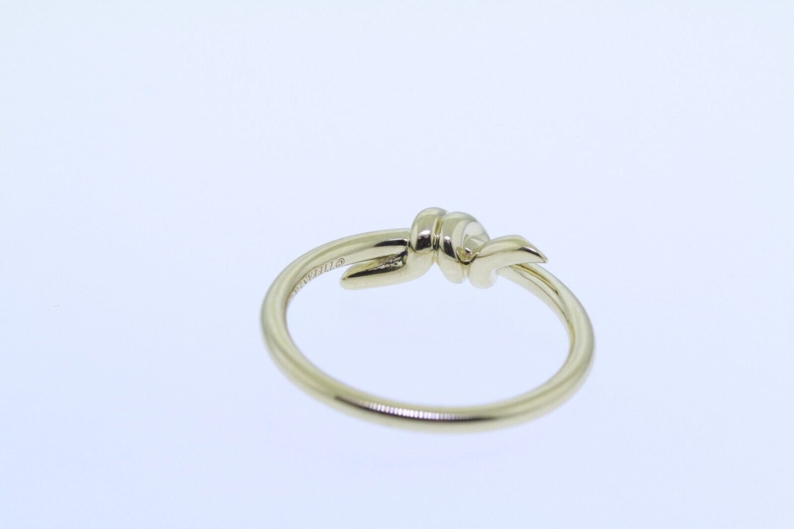 Authentic Tiffany & Co 18k Gold Row Knot Ring, Size 6.25 - Etsy