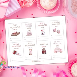 Printable Valentine&#39;s Day Cards in Different Languages