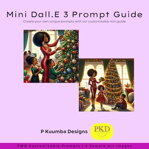 DALL-E3 & ChatGPT Ai Prompt Guide | PDF | Ai Art | 2 Prompts | Editable Prompts | 2 Sample Images | Beginners Guide | Downloads | V4