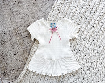 ヴィンテージ90年代 ポインテルペプラムトップス by Casey J (サイズ4T)