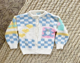 Vintage 80s Cardigan Sweater by Honors Girls (Size 5)
