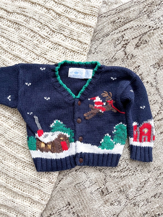 Vintage baby boy sweater Gem