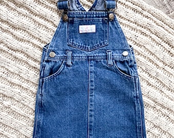 Honors製 ヴィンテージ90年代デニムオーバーオールワンピース（サイズ3T）