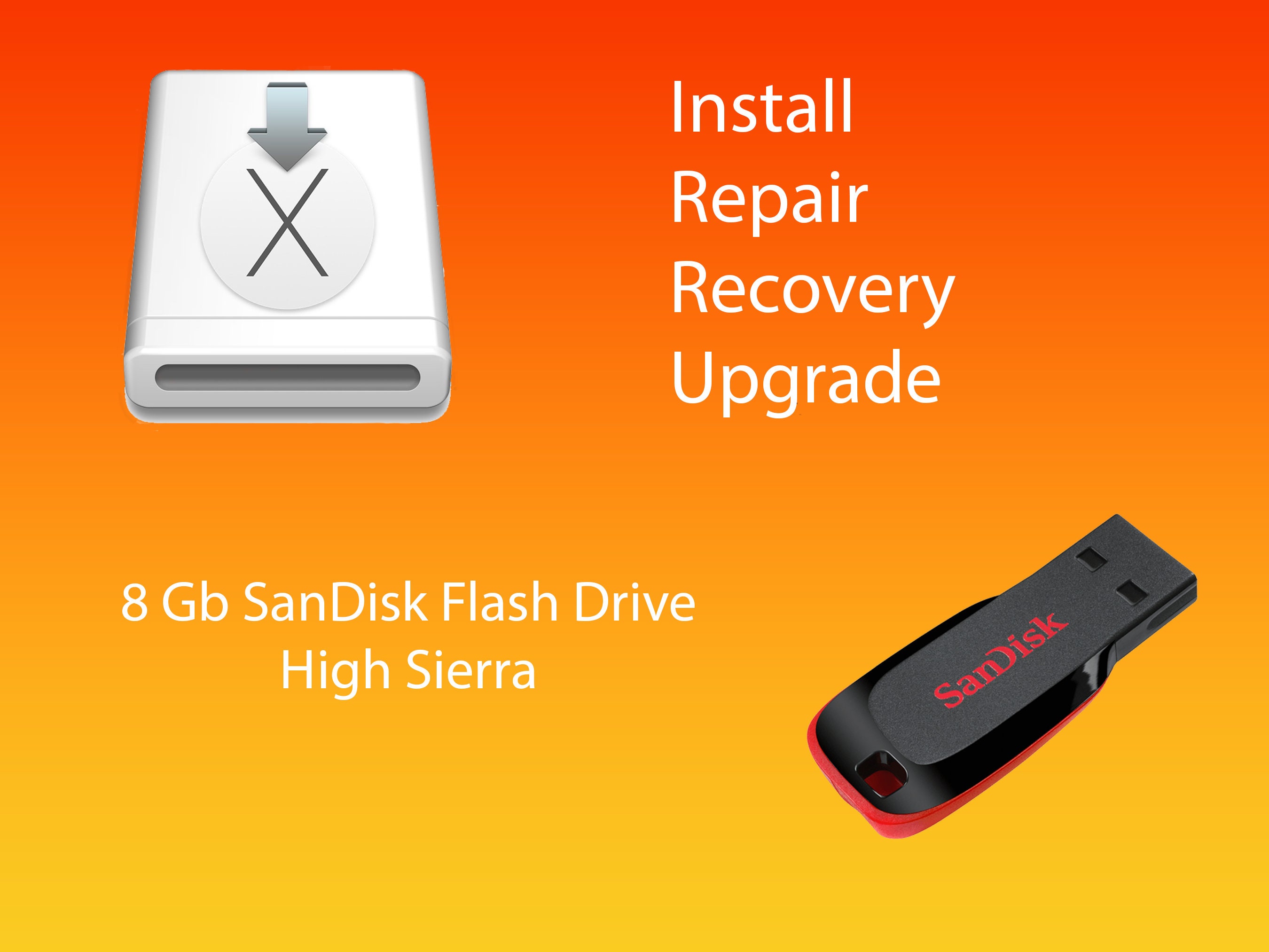 Forudsige Preference fortryde Mac OS High Sierra 10.13 Bootable USB Flash Drive Installer / - Etsy