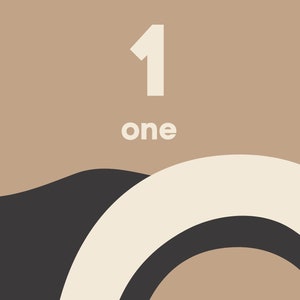 Number poster, flashcards 1-20 - Digital Download